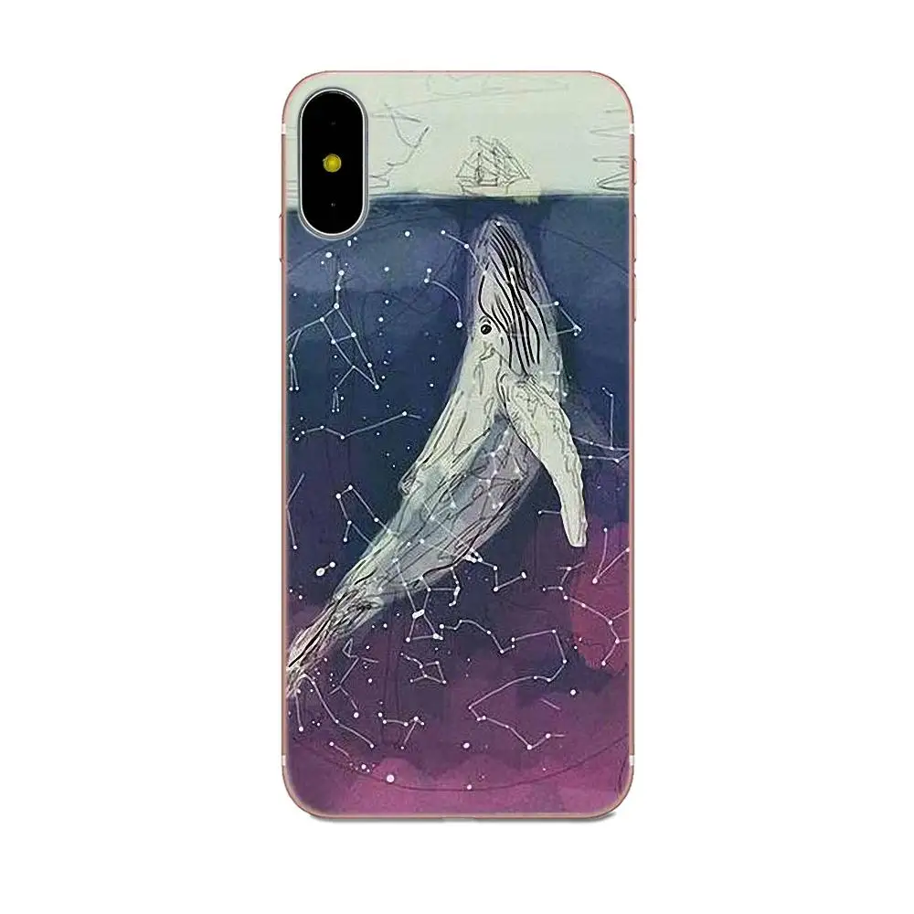 Watercolor Whale For Xiaomi Redmi Mi Note 7 8 9 SE Pro Lite Go Play Soft Pattern | Мобильные телефоны и аксессуары