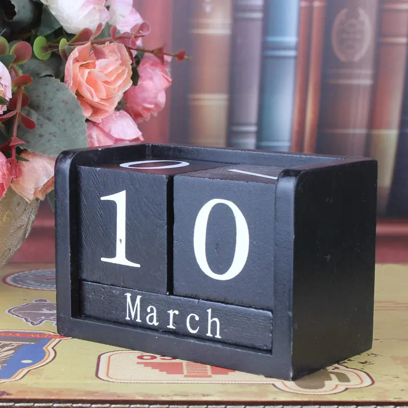 Coloffice Деревянный милый Настольный ручной небольшой оформление календарей