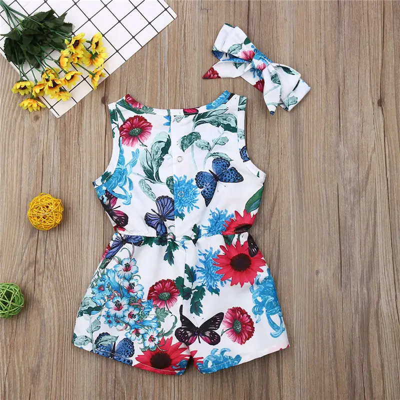 Комбинезоны для маленьких девочек От 6 месяцев до 5 лет Детская одежда малышей