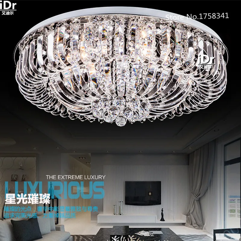 Современные Хрустальные потолочные светильники лампа для гостиной спальни