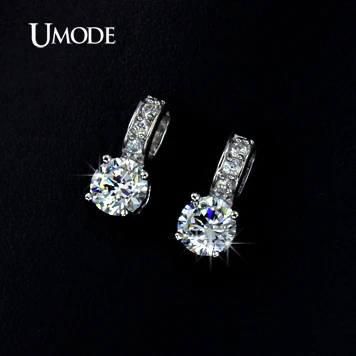 UMODE Брендовые серьги гвоздики с высококачественными классическими швейцарскими