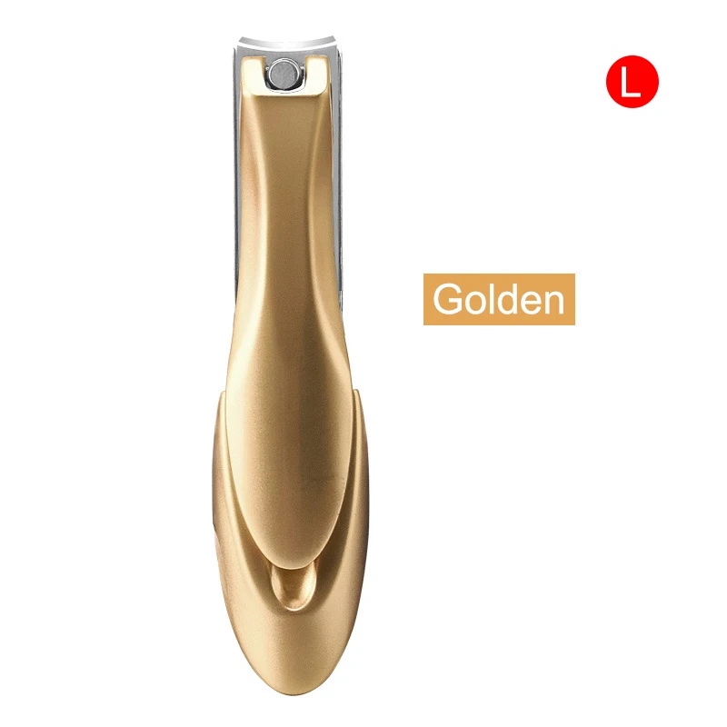 L golden Горячий Mantis форма анти-всплеск кусачки для ногтей Ножницы для ногтей из нержавеющей стали SJ66 - Цвет: L golden