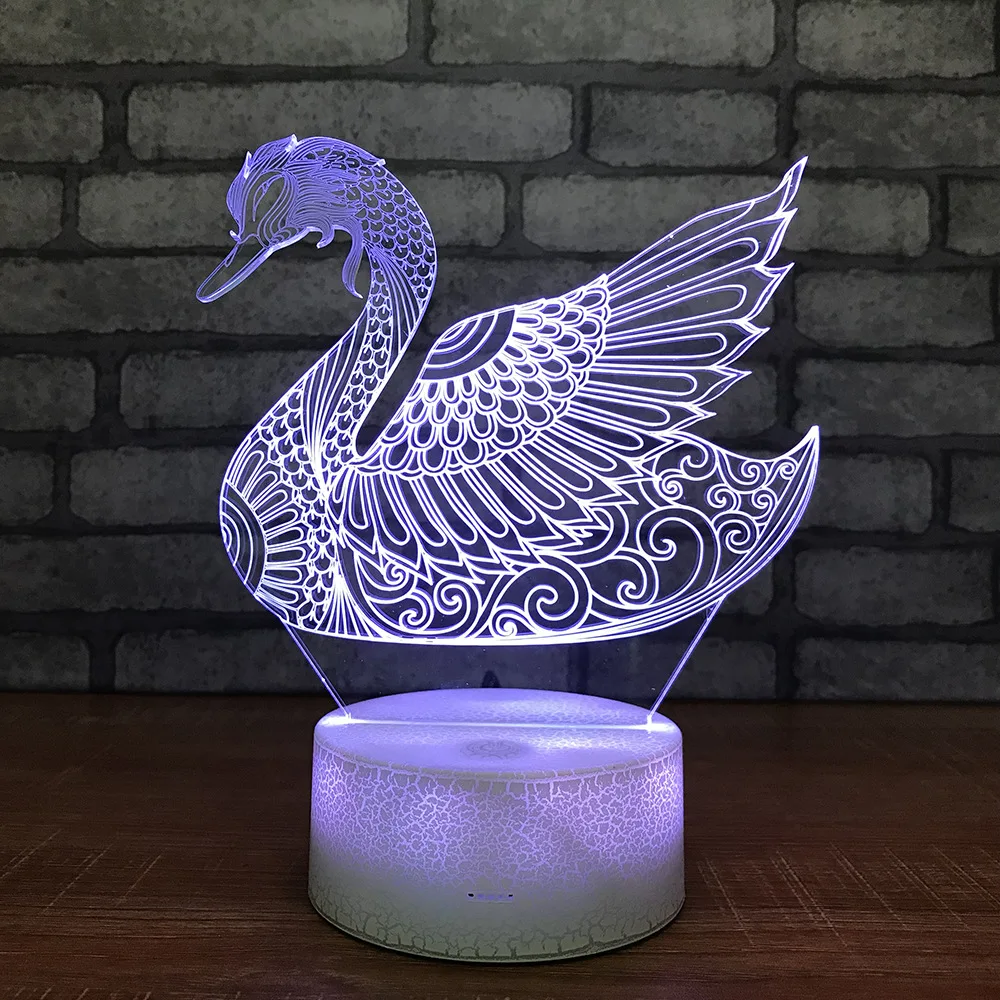 Инновационные продукты 3d ночник красочный креативный прикроватный Usb Led Детская