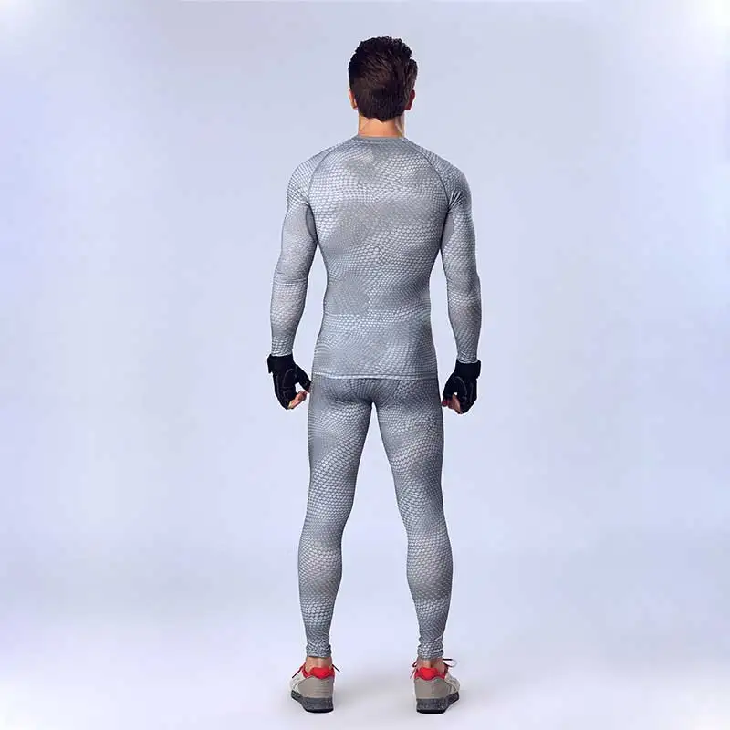 Мужские профессиональные комплекты для фитнеса Быстросохнущий Спортивный топ +