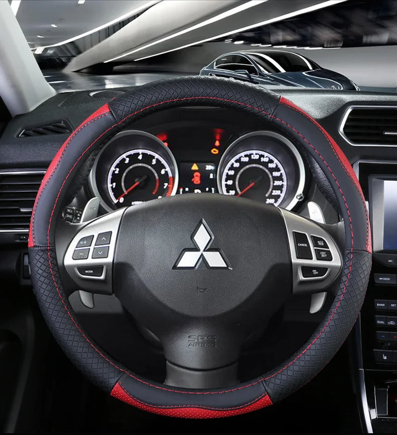 Верхний слой кожаный руль чехлы для Mitsubishi ASX RVR Outlander Sport Eclipse Cross Pajero Montero V75 V73 V77 V93 V97