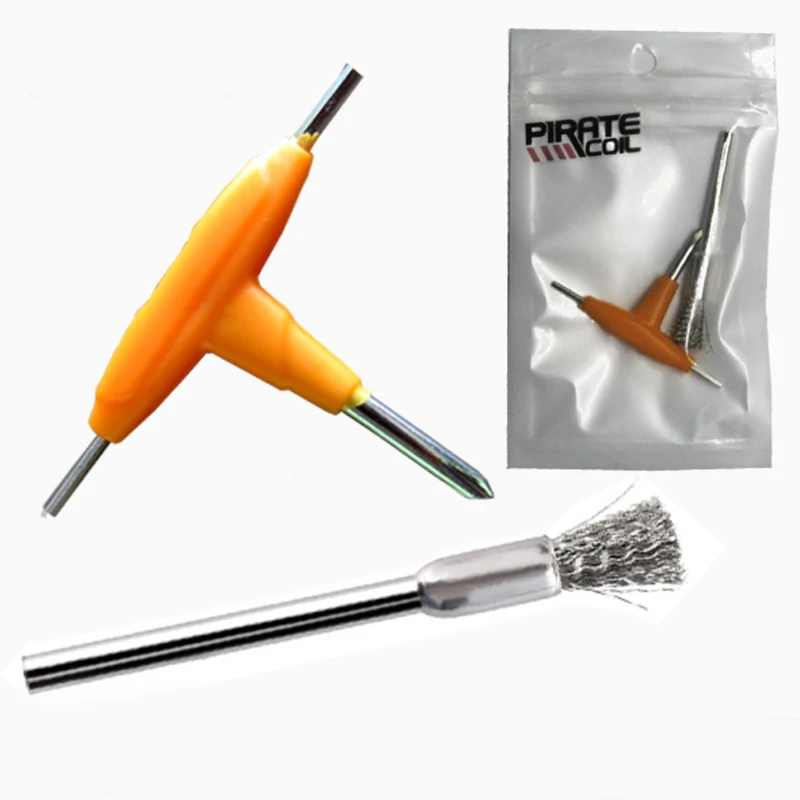 

Cleaning Steel Brush DIY Tools screwdriver for RDA RTA Electronic Cigarette Atomizer DIY Heating Coil Wire Accessories