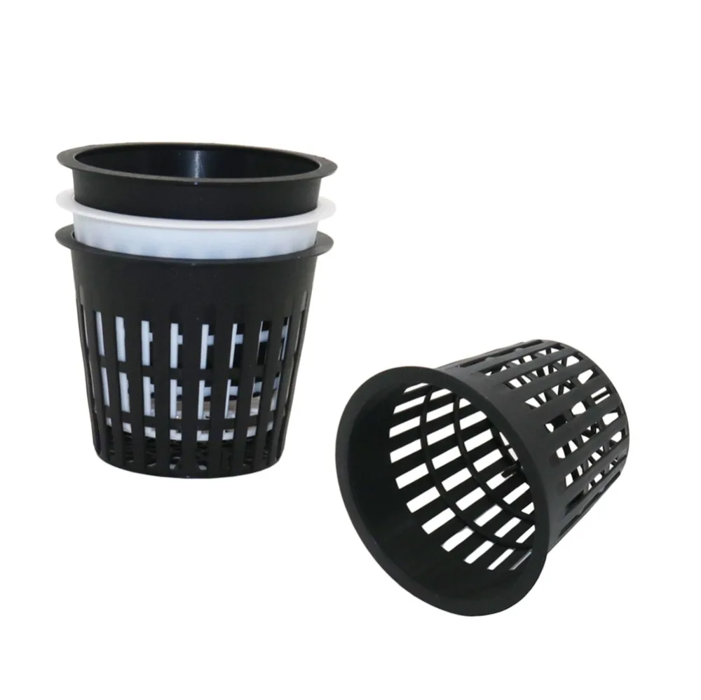 PP Plastic Net Cup Soilless cultivation Mesh Pot Seedling Hydroponic colonization basket Vegetable Planting Equipment 15 Pcs | Дом и сад