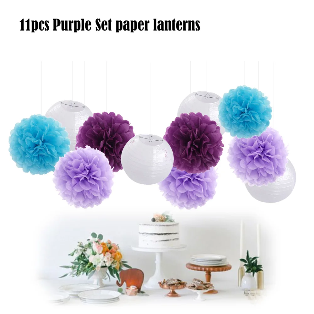 11 шт. разноцветные подвесные бумажные фонарики 10 дюймов|decor white|decorative decorativedecoration