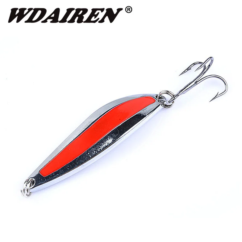 1Pcs Metal Spinners spoon Treble Hook Fishing Lure 47mm 7g Leech bait Angling Bass Lures Accessories Tackle FA-455 | Спорт и