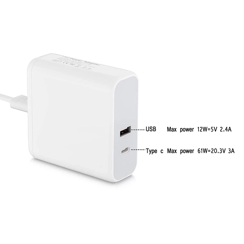 USB Type C PD быстрое зарядное устройство 60 Вт 45 29 AC адаптер питания для ноутбука Macbook