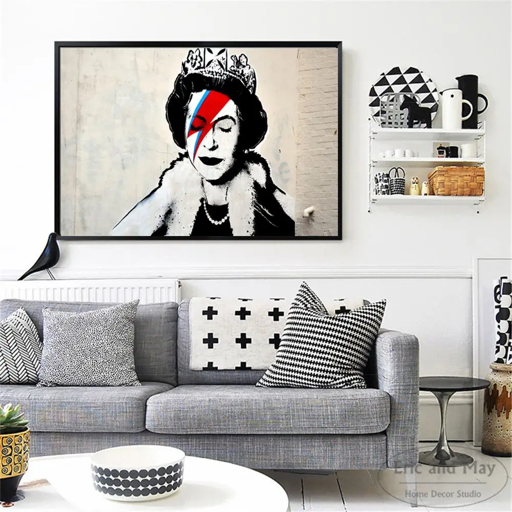 Banksy Life забавные художественные плакаты и принты, настенная живопись на холсте для гостиной, Декор для дома, без рамы - Цвет: 3