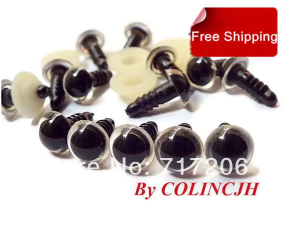 

9mm Free Shipping 50Pairs Clear Animal Eyes Crochet /Amigurumi /Stuffed Doll Part