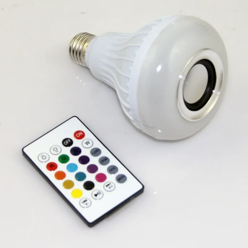 Умная Беспроводная лампа E27 с Bluetooth динамиком диммисветодиодный LED дистанционным