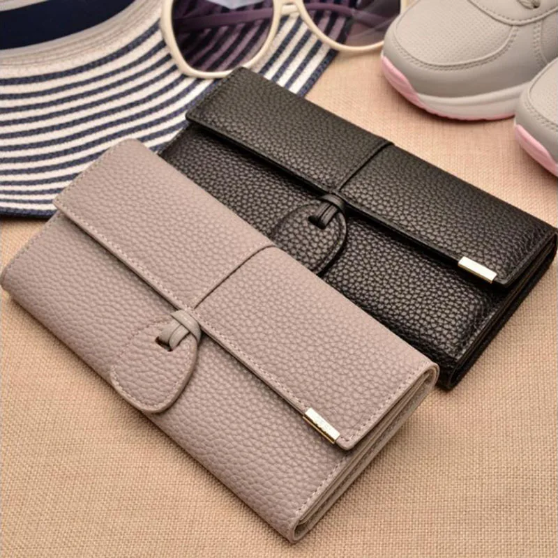 2018 New Phone Pocket Luxury Wallets Women Brand Lady Purses For Leather Clutch Long Hasp Woman Wallet Female Purse Card Holder | Багаж и