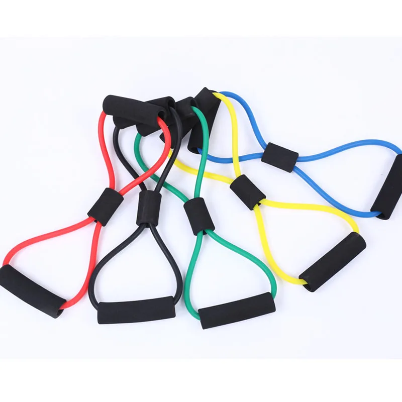 CRUSHONU 8 Word Chest Fitness Gum Rubber LOOP Latex Resistance Equipment Stretch Yoga Training Crossfit Elastic Band | Спорт и