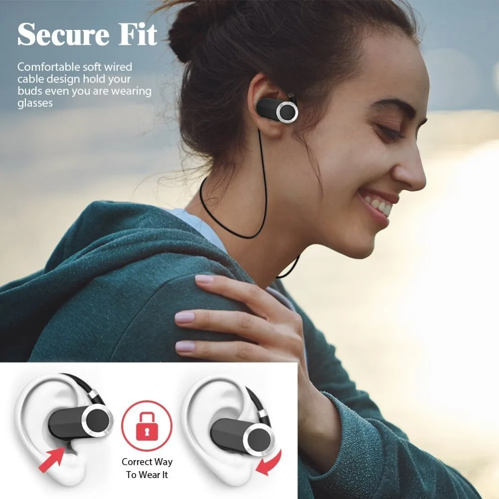 Bluetooth наушники DAONO стереонаушники Спортивные Беспроводные вкладыши для