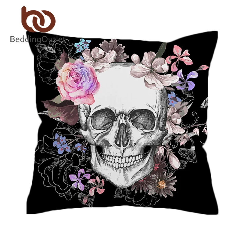 Постельное белье Outlet Sugar Skull чехол для подушки в цветочек розовая Подушка Обложка