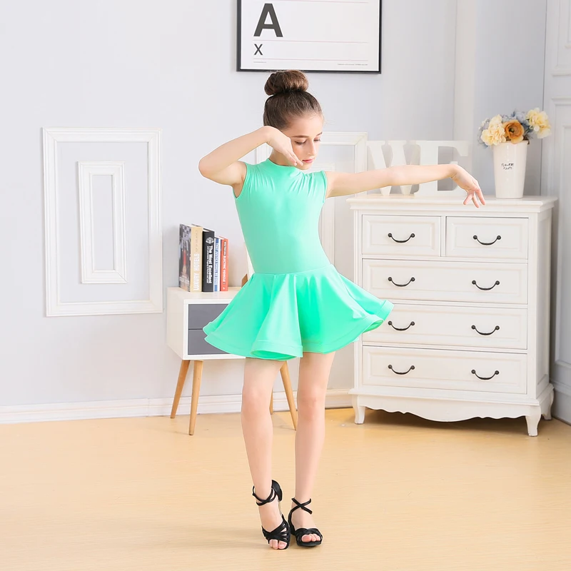 Платья для латиноамериканских танцев и сальсы детские юбки девочек танцевальное