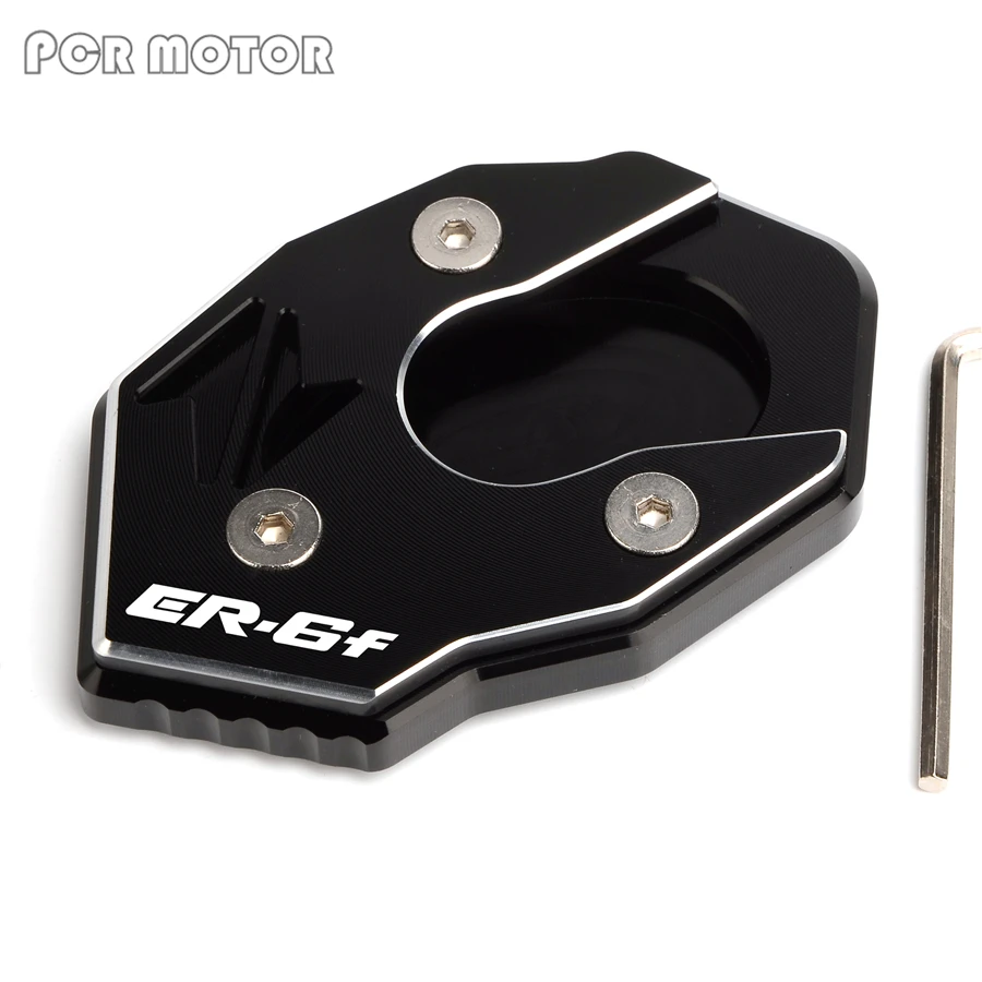 CNC алюминиевая боковая стойка расширение Увеличить зеленый для Kawasaki ER 6F ER6F 2011- 2012 2013