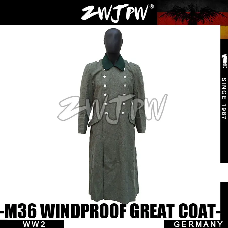 Немецкий WH ss M36 серый шерстяной открытый windroof отличное пальто de/505116|coats outdoor|coats