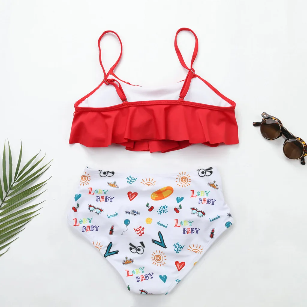 Комплект бикини с оборками одежда для плавания женские сексуальные купальники