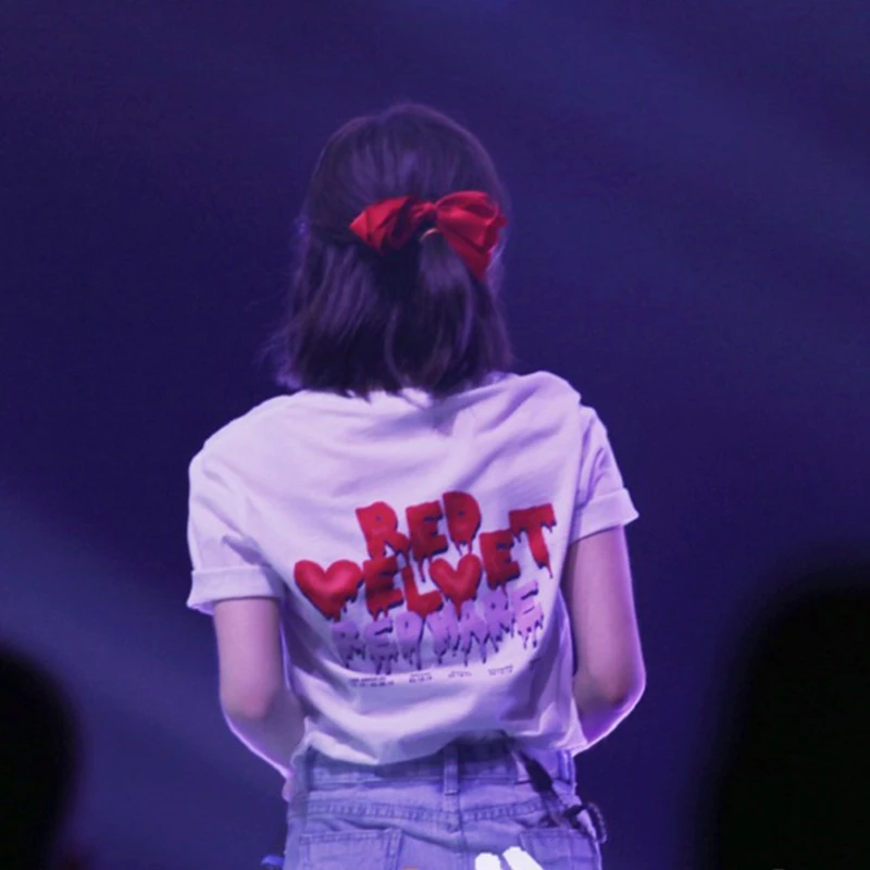 Kpop красный бархат концерт в футболка &quotКанада&quot REDMARE Seul Gi Ирен Yeri свободные