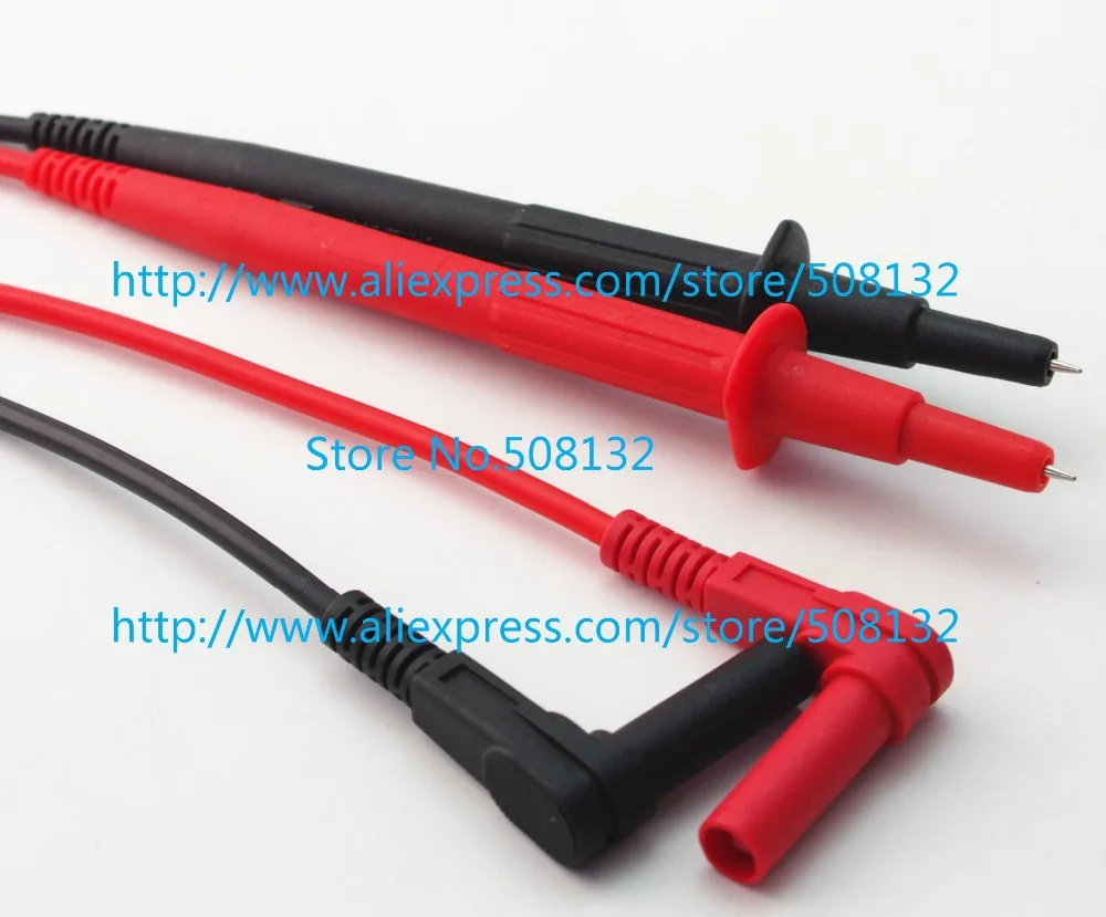 Наконечник фонаря угловой 4 мм разъем банана красный/черный силикон для