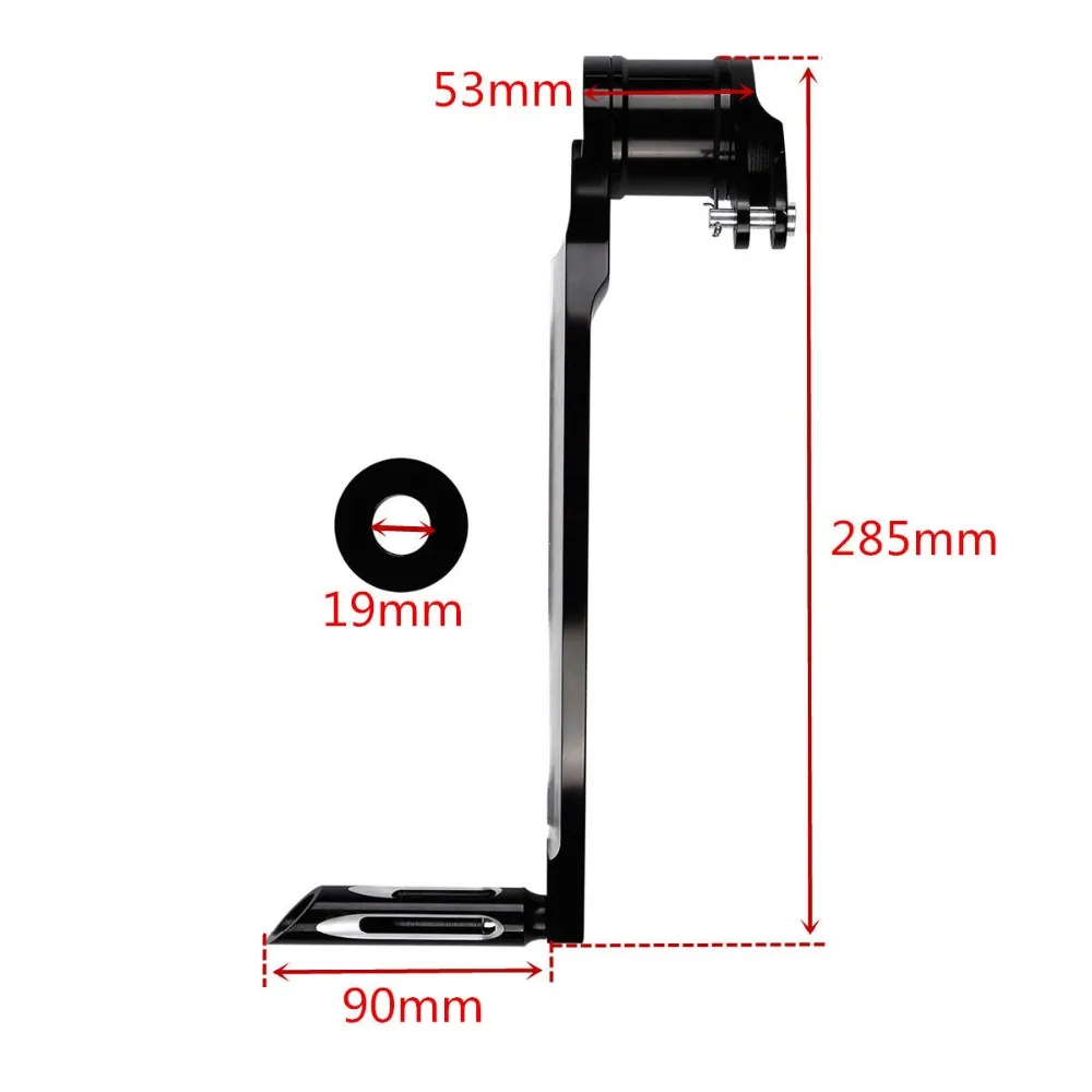 Черная педаль тормоза CNC для Harley Touring Electra Road Street Glide FLTR FLHX FLHR FLHTCUTG 2009-2013 Новинка |