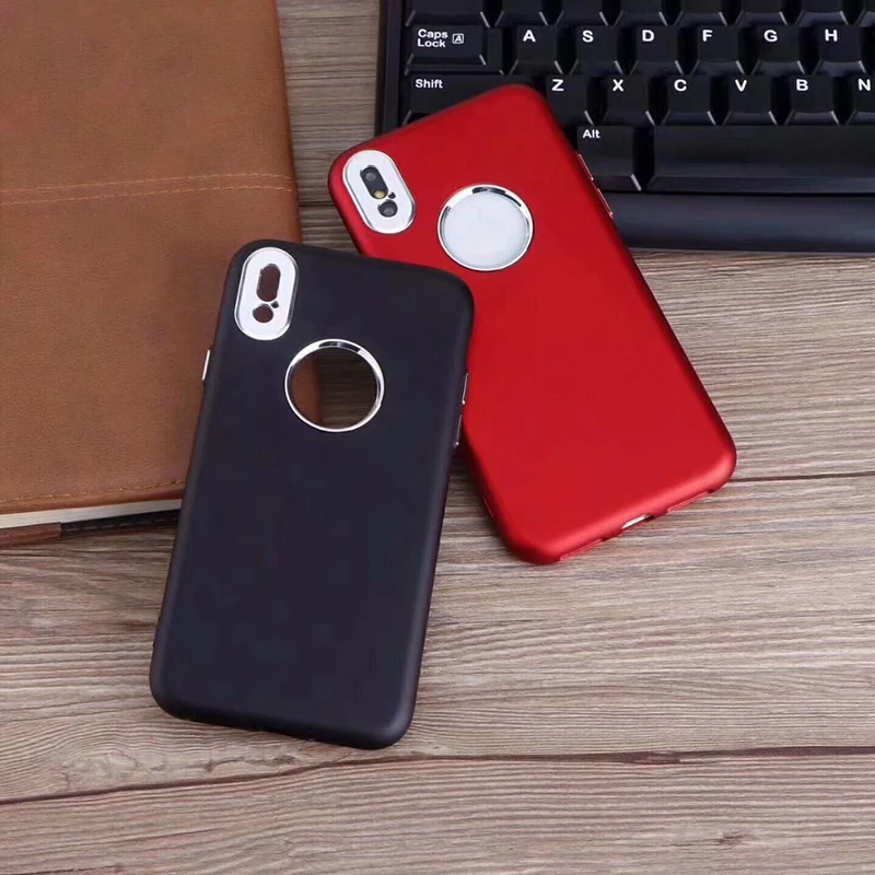 HOKEJ роскошный красный черный мягкий силиконовый чехол для iphone 6 6s 7 8 Plus