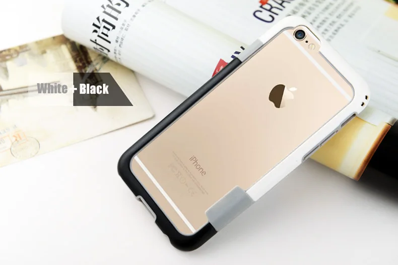 Мягкий защитный бампер на для чехла iPhone 5S чехол из ТПУ и силикона с прочный армированный чехол для телефона чехлы Чехол для iPhone se металлический бампер для iPhone 6 6 S Plus