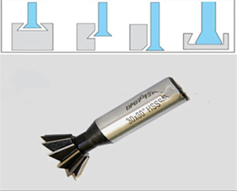 Фреза для пазов Ласточкин хвост из быстрорежущей стали 32 х16 мм|milling cutter|angle milling