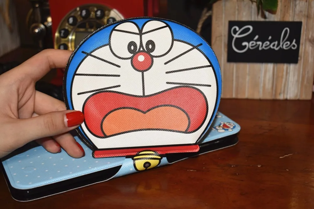 Чехол для планшета Doraemon Pattern из искусственной кожи для Apple iPad 2017 9.7 A1822 A1823 Smart Stand Ultra Slim Funda