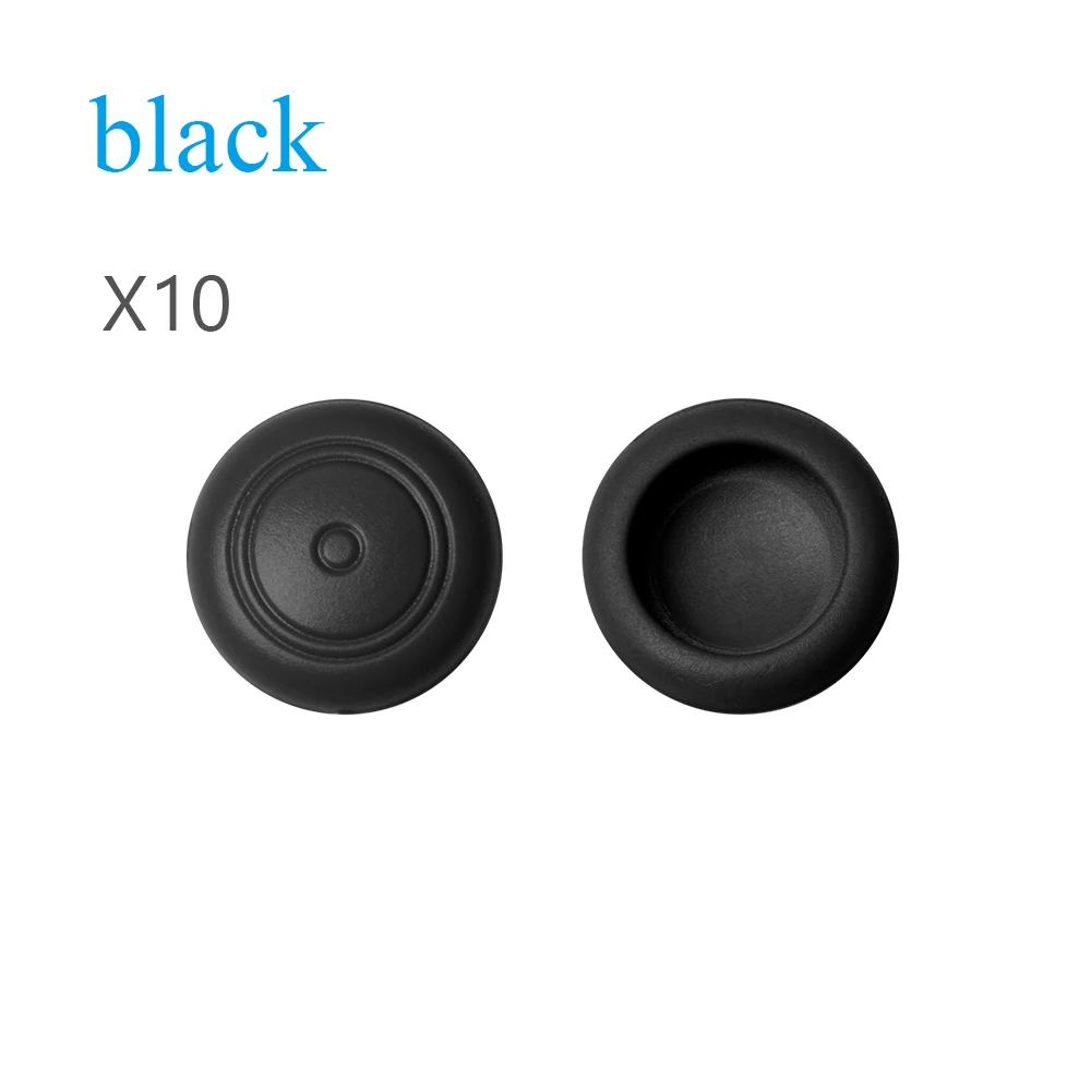 black 2 шт. силиконовая гелевая рукоятка пальца колпачки геймпад аналоговый чехол для джойстика чехол для переключателя NAND контроллер NS Joy-Con ThumbStick - Цвет: black