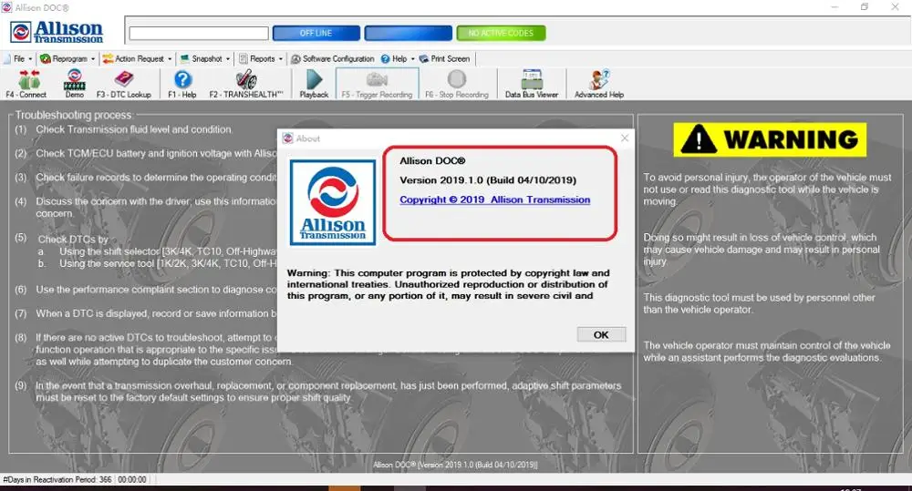 Allison DOC Premium 2019v2|service parts| |