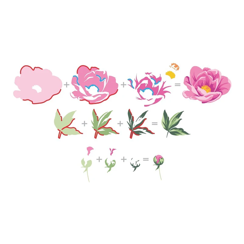 Hope Flowers прозрачный силиконовый штамп/печать для скрапбукинга DIY/фото декоративная открытка для альбома изготовление четких штампов 6x8 дюймов