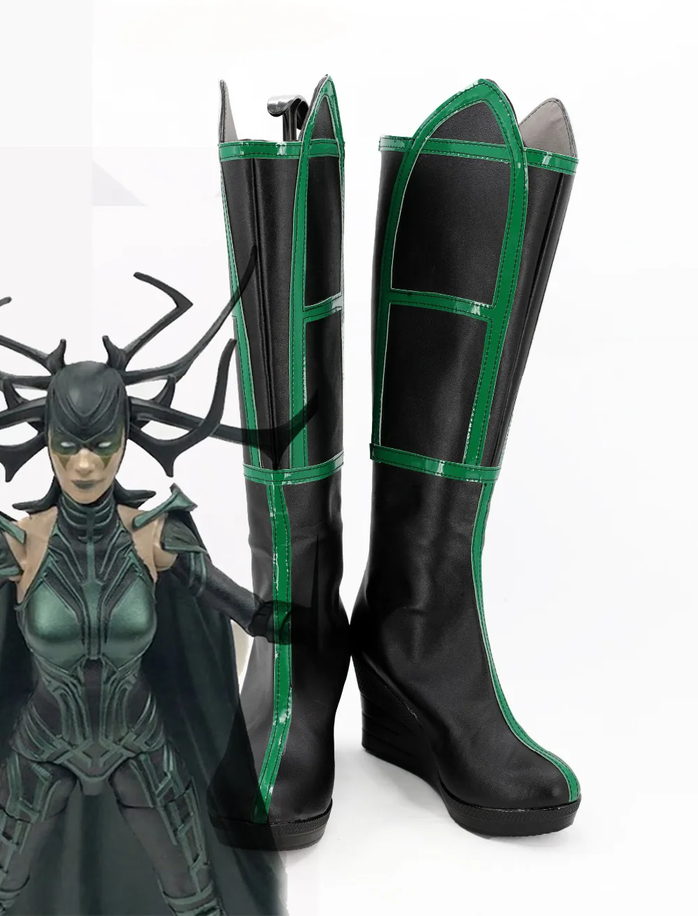 ТОР 3 Ragnarok богиня смерти высокие сапоги для косплея по Hela Карнавальный костюм из