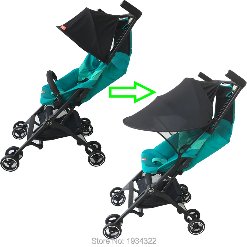 1:1 GB аксессуары для детских колясок солнцезащитный козырек для goodbaby pockit коляска удлиняющийся солнцезащитный козырек навес крышка УФ зонтик подходит pockit+ QBIT