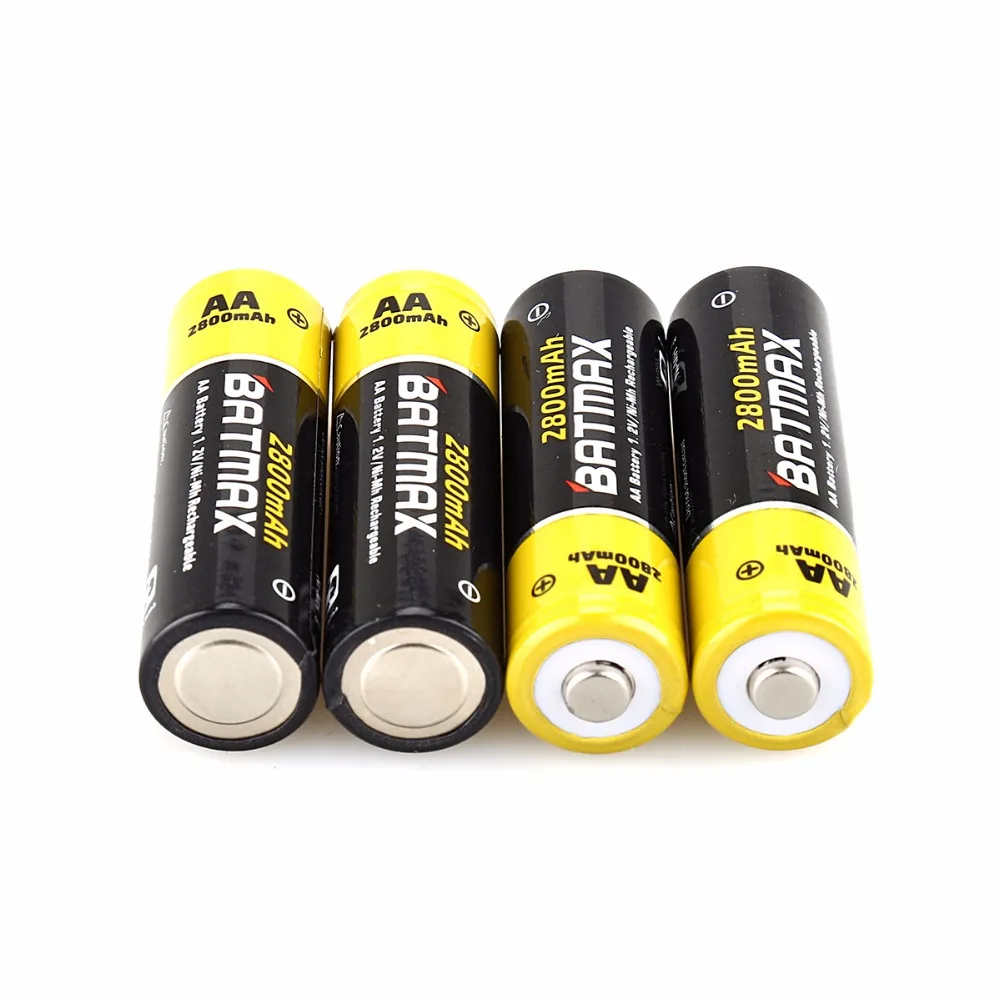 Перезаряжаемые батареи AA NiMH большой емкости 16 упаковок 2800 мАч|rechargeable battery|battery