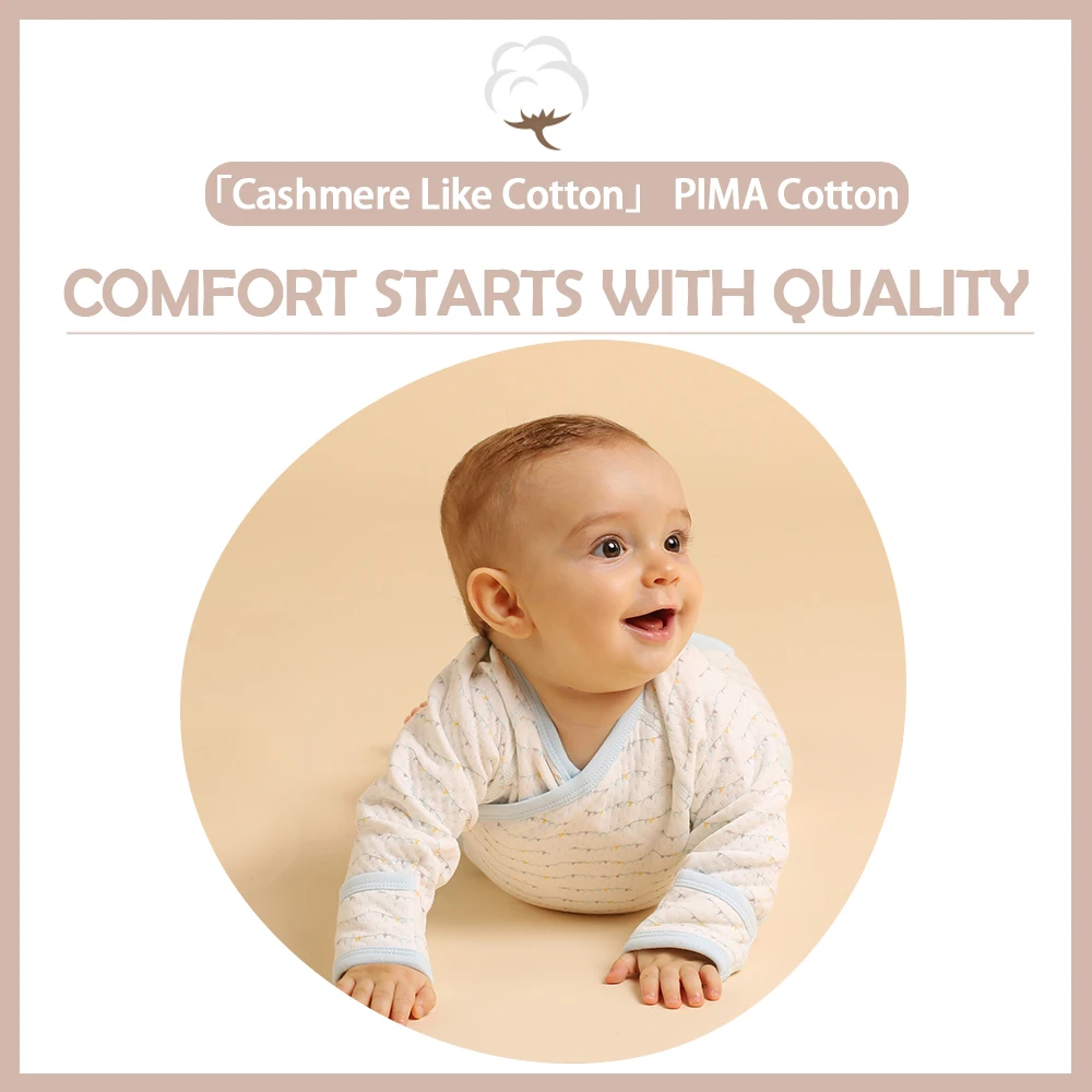Комплект детской одежды i-baby 100% Пима Хлопковые комбинезоны одежда для маленьких