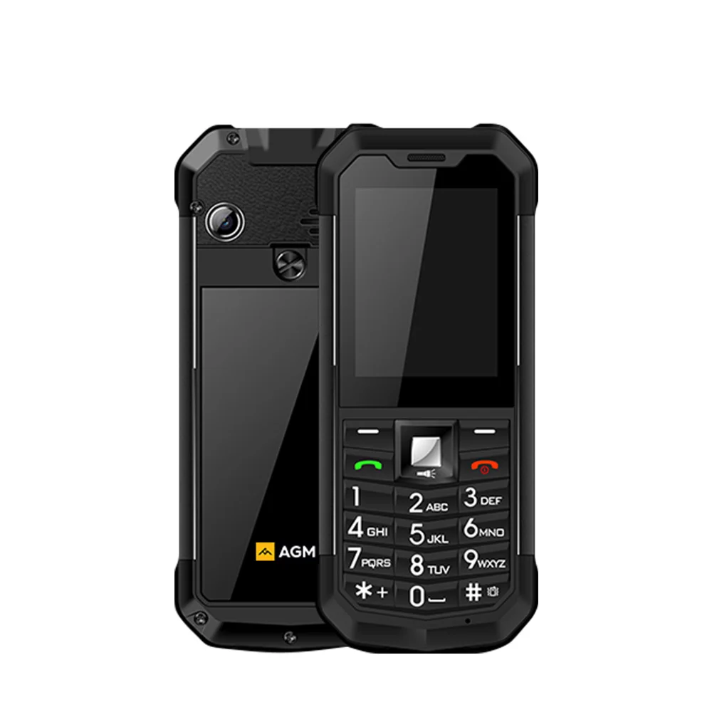 Sliver Официальный AGM M3 русский прочный двойной SIM открытый 2,4 ''Телефон IP68 водонепроницаемый ударопрочный пылезащитный фонарь 1970 мАч фонарик - Цвет: Sliver