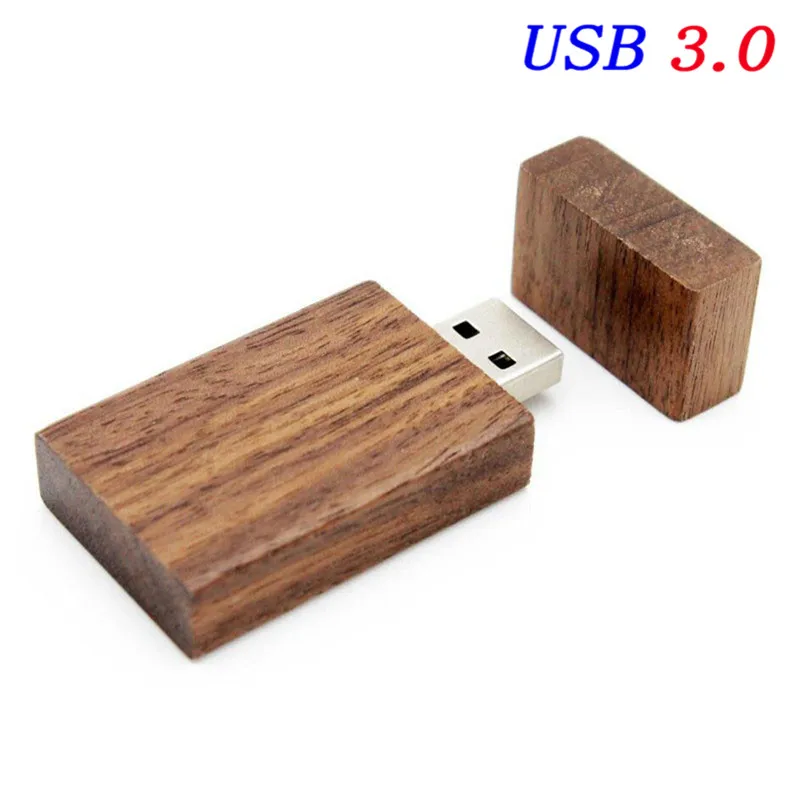 JASTER maple фотоальбом деревянный usb+ коробка Memory stick USB 3,0 4 ГБ 8 ГБ 16 ГБ 32 ГБ 64 ГБ фотография подарок логотип на заказ(170*170*35 мм - Цвет: Walnut wood