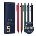 Оригинальные ручки Xiaomi KACO, прочные ручки для подписи 0,5 мм, 5 шт.упак. шариковая ручка, черныесиниекрасныезеленые цветные чернила, 2019