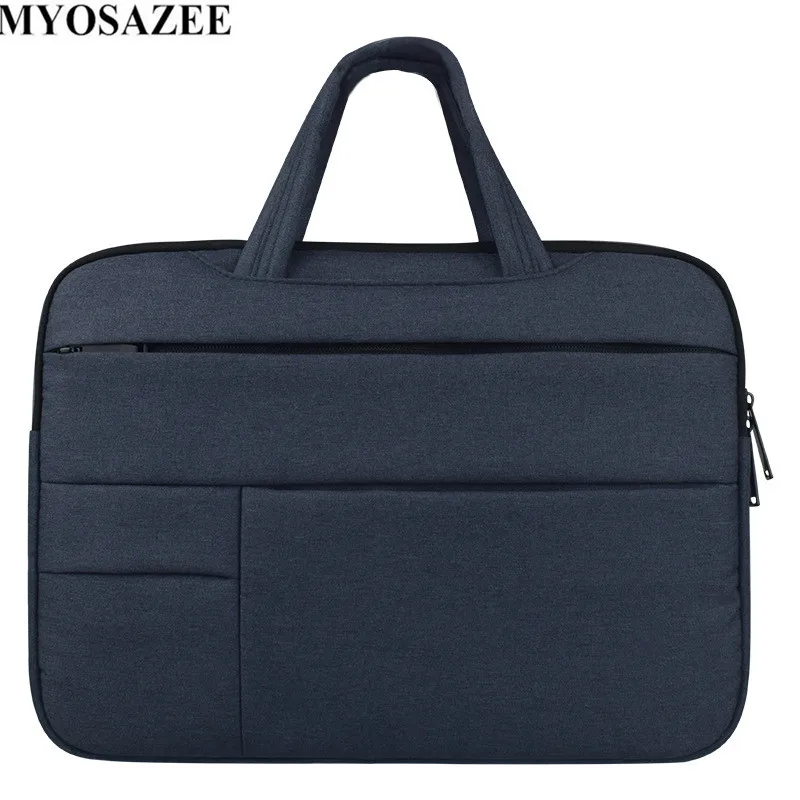 MYOSAZEE Fashion Casual Briefcase Waterproof Crushproof 14 inch Notebook Computer Laptop Bag for Men Women Briefcase