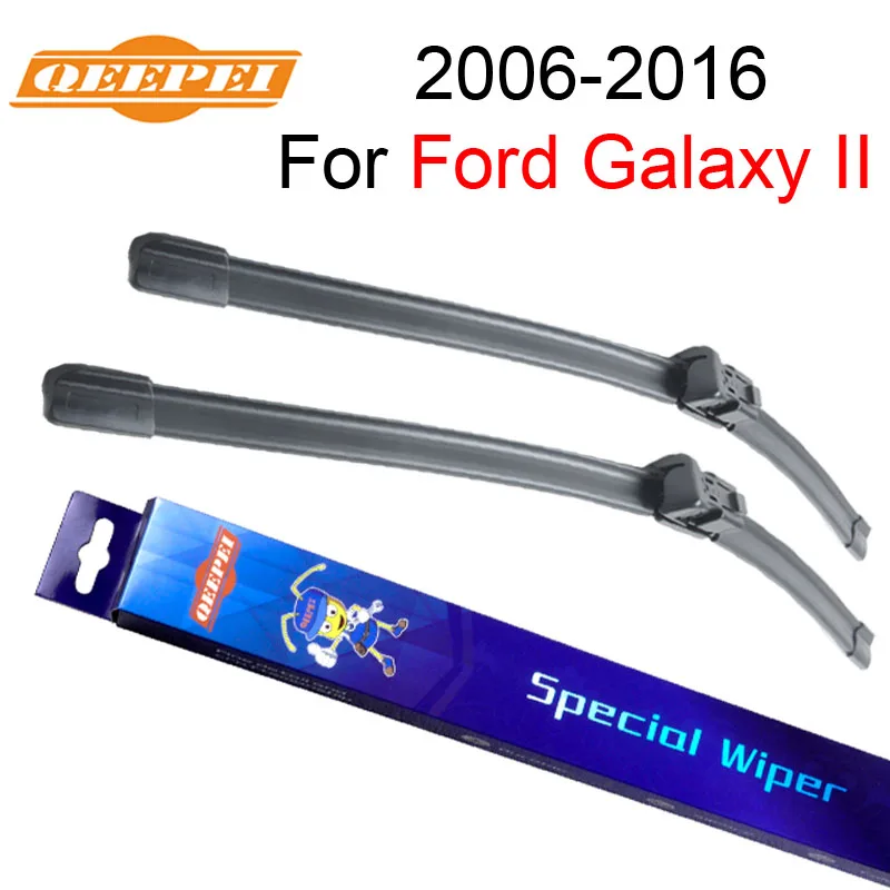 Передние щетки стеклоочистителя QEEPEI для Ford Galaxy II 2006 2016 силиконовая резина