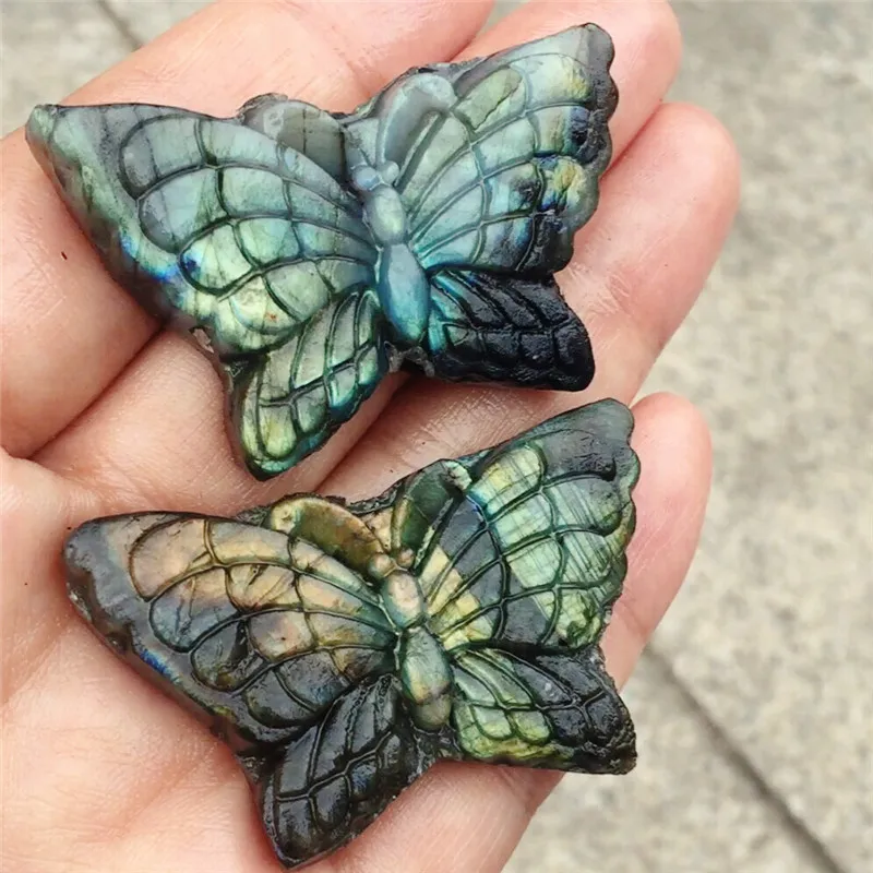 Красивые хрустальные резные украшения натуральный ручной работы лабрадорит