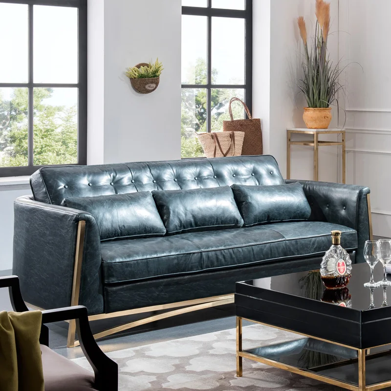 Новый Фошань из натуральной кожи диване Гуандун мебель для гостиной диван