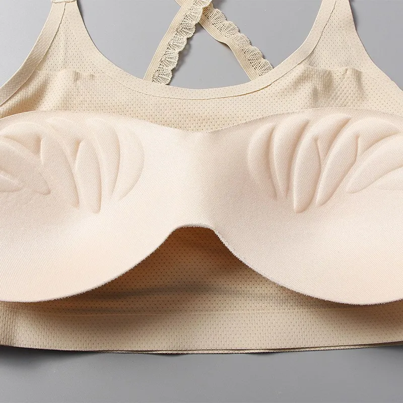 Women Lace Shoulder Strap Tank Tops Beauty Back Bra Cross Bralette Bustier Underwear | Женская одежда