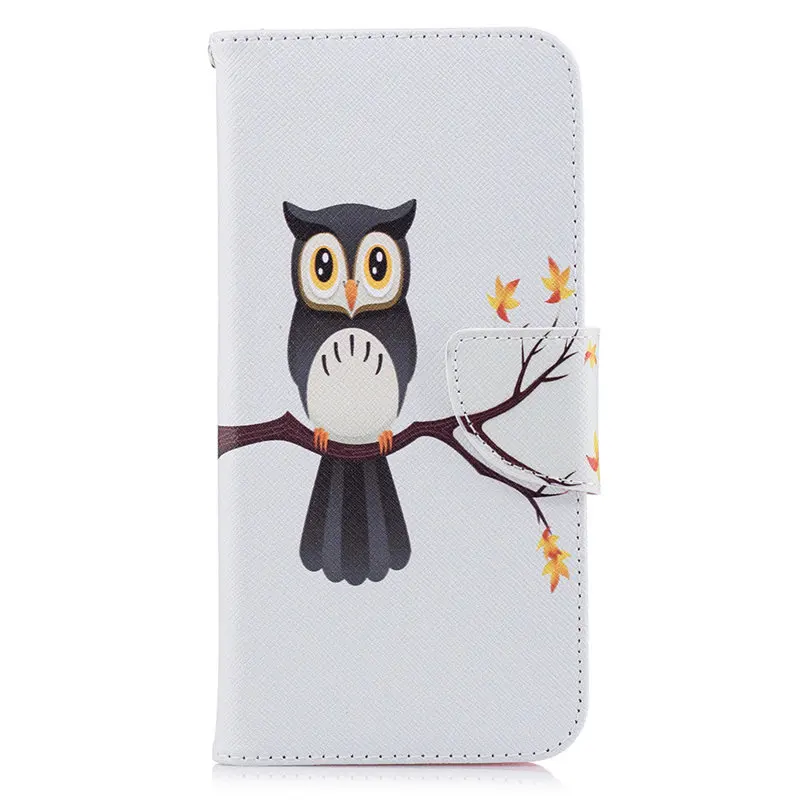 Tree Eagle Милый чехол-книжка для телефона huawei Enjoy 7s P30 P20 P10 P9 Lite Mini Y5 II Y6 Y7 Y9 Ретро Capa кожаный чехол-кошелек D07Z - Цвет: Tree Eagle