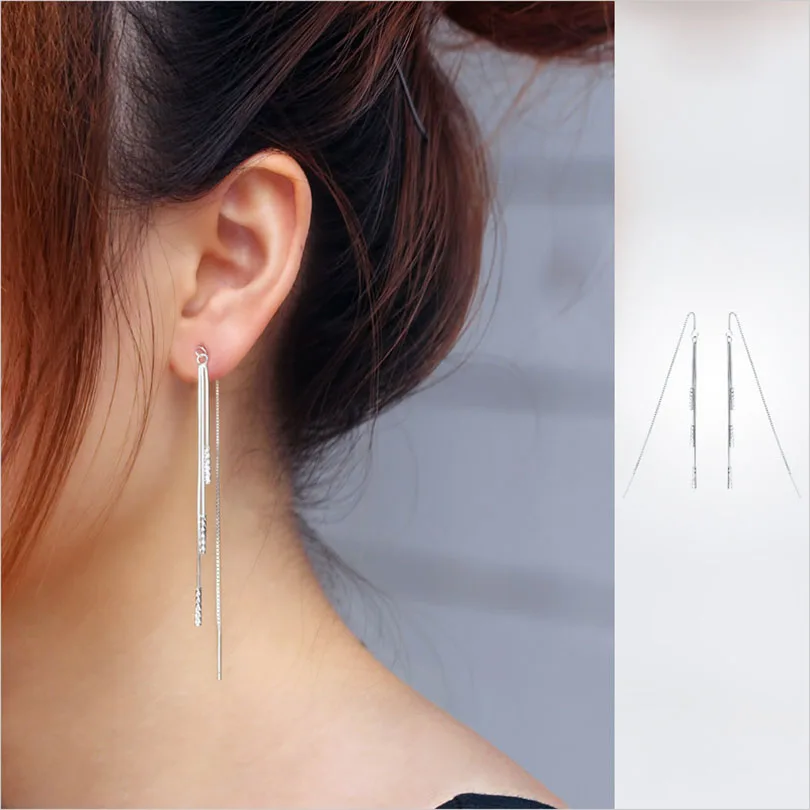 Серьги подвески из серебра 925 пробы с кисточками|earrings for|earrings for partydrop earrings |