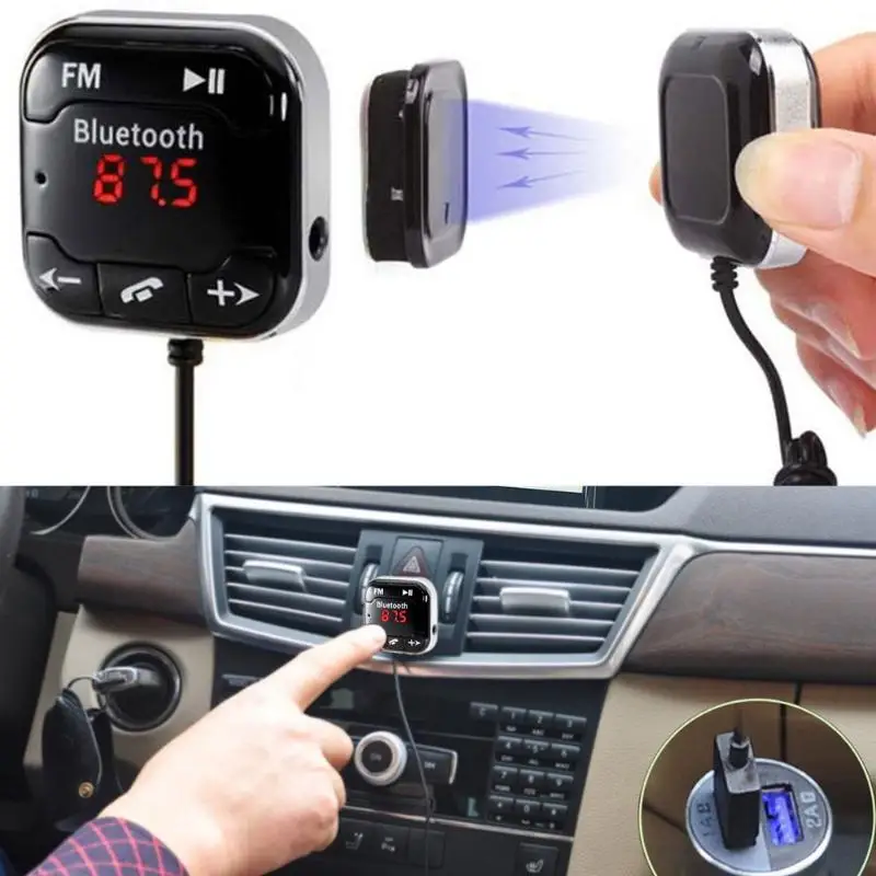 Новый 1 шт. комплект беспроводной связи bluetooth для автомобиля fm передатчик
